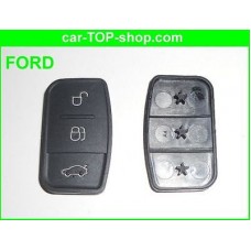 3-Tasten Gummi Key-Pad für Ford Klappschlüssel