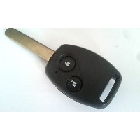 2-button remote car key housing Honda with transpoder place