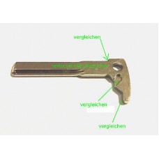 Key blade emercency key blank B10A for Mercedes Benz, new