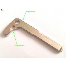 Key blade emercency key blank for Mercedes Benz B10C (straight)