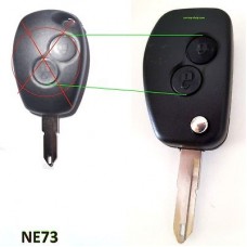 Conversation kit to flip key 2-buttons NE73 blade Renault Dacia