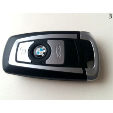 3-Tasten Schlüssel-Gehäuse für BMW F Smartkey silber