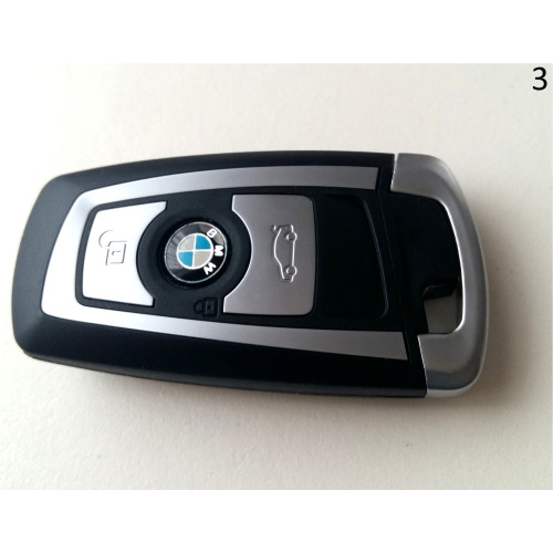 BMW F Smartkey 3-Tasten Schlüssel-Gehäuse silber