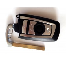 4-Tasten Schlüssel-Gehäuse für BMW F-Serie Smartkey silber