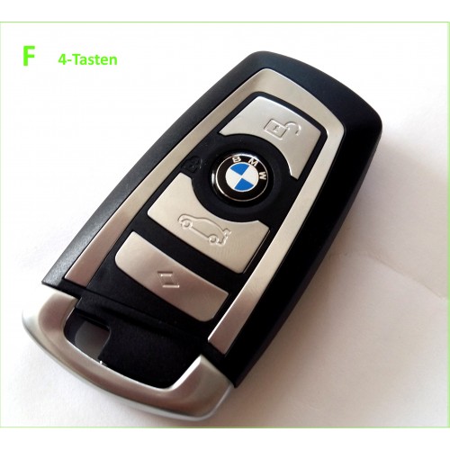 BMW F Smartkey 4-Tasten Schlüssel-Gehäuse silber