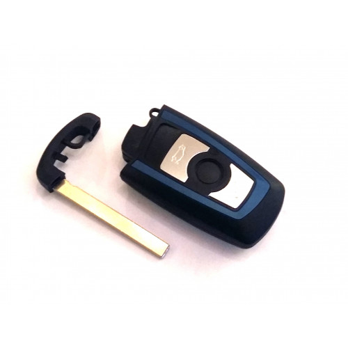 Smartkey Schlüssel Gehäuse BMW - 3 Tasten - Panik Knopf - Schwarz - After  Market Produkt