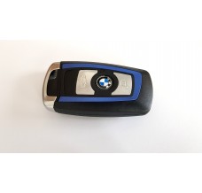 3-Tasten Schlüssel-Gehäuse für BMW F Smartkey blau