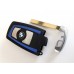 3-Tasten Schlüssel-Gehäuse für BMW F Smartkey blau