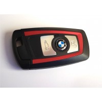 3-Tasten Schlüssel-Gehäuse für BMW F Smartkey rot