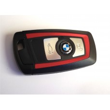 3-button key housing for BMW F series smart key red