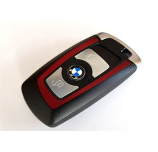 3-button key housing for BMW F series smart key red