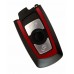 3-button key housing for BMW F series smart key red
