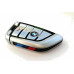 Smartkey 4-Tasten Schlüssel-Gehäuse für BMW X5 F15 X6 F16 G chrom/schwarz