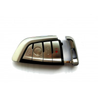 Smartkey 4-Tasten Schlüssel-Gehäuse für BMW X5 F15 X6 F16 G chrom/schwarz