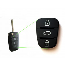Buttons rubber for Hyundai Kia flip key with 3-buttons