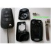 Klappschlüssel Gehäuse f. Kia 3-Tasten Schlüssel