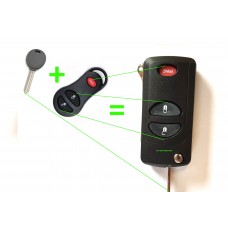 Remote conversation kit to flip key Jeep Dodge Chrysler keys (type C)