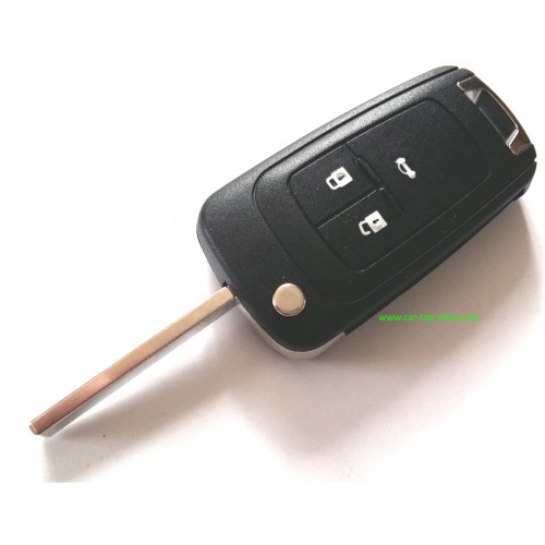 Klapp Schlüssel Gehäuse Funkschlüssel Fernbedienung 2 Tasten Autoschlüssel  Rohling + Batterie für Chevrolet: : Auto & Motorrad