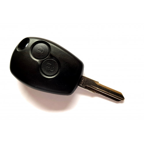 2-Tasten Schlüsselgehäuse mit Schlüsselbart und Mikrotasten für Dacia Logan Duster mit Microswitch 
