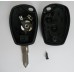 2-buttons key housing with key blank NE73 for Renault Dacia