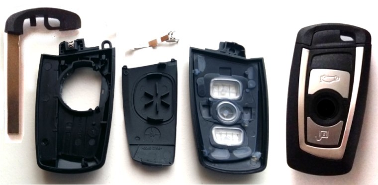 3-Tasten Smartkey Gehäuse schwarz f BMW F F20 F21 F22 F30 F31 F80 E84 Schlüssel