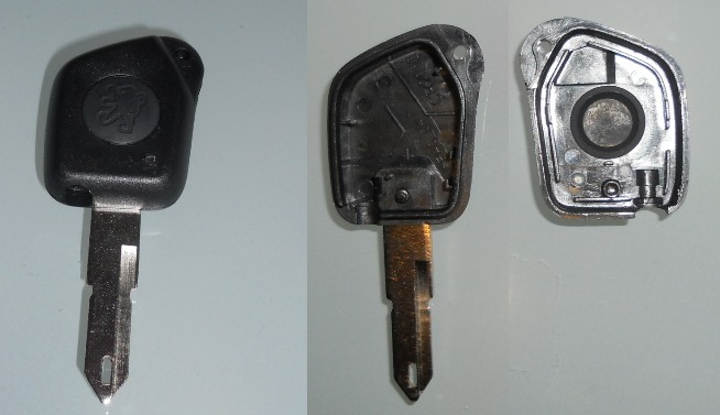 Peugeot Schlüssel Gehäuse mit 1 Taste - Mr Key